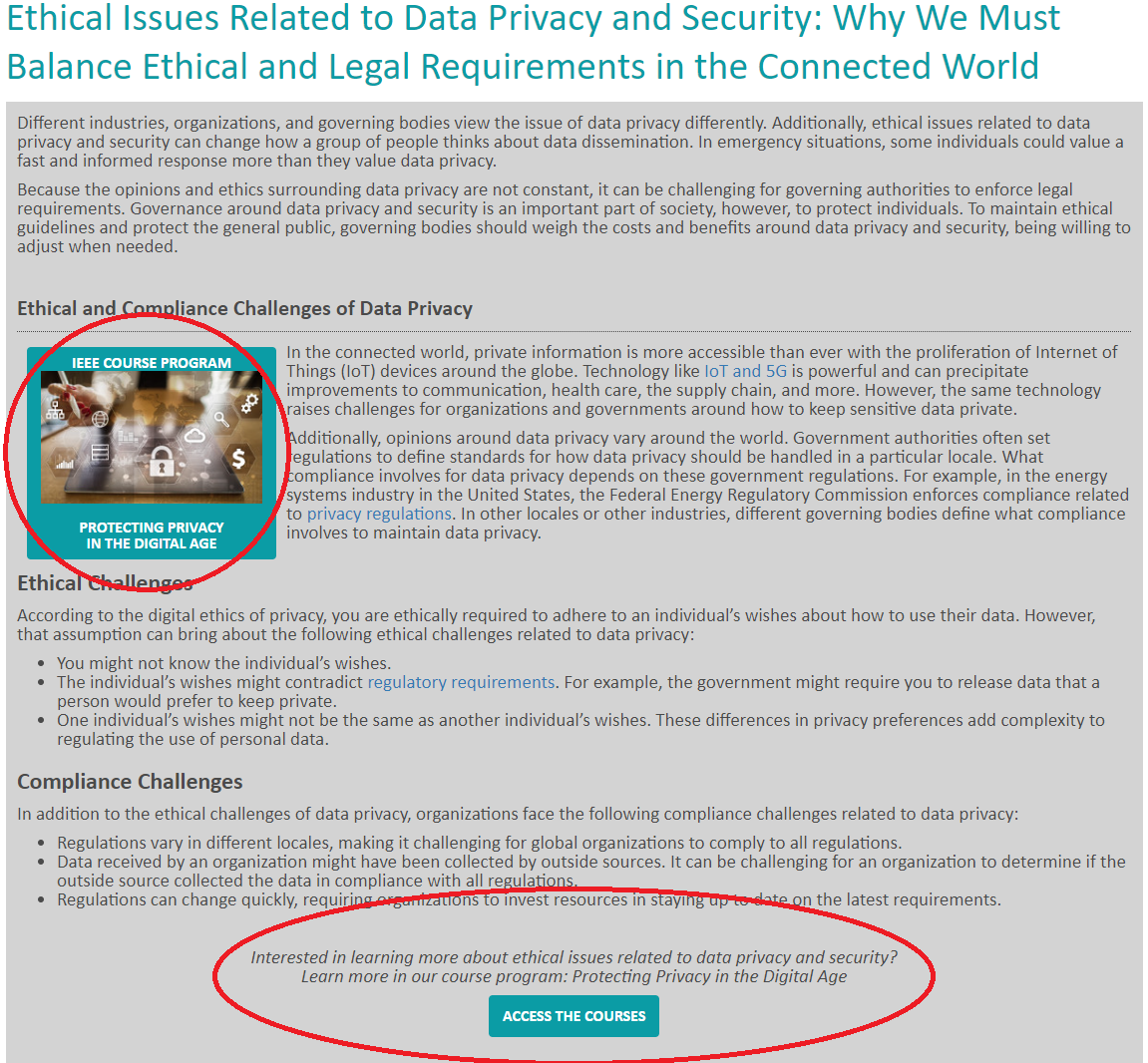 IEEE Digital Privacy CTA example